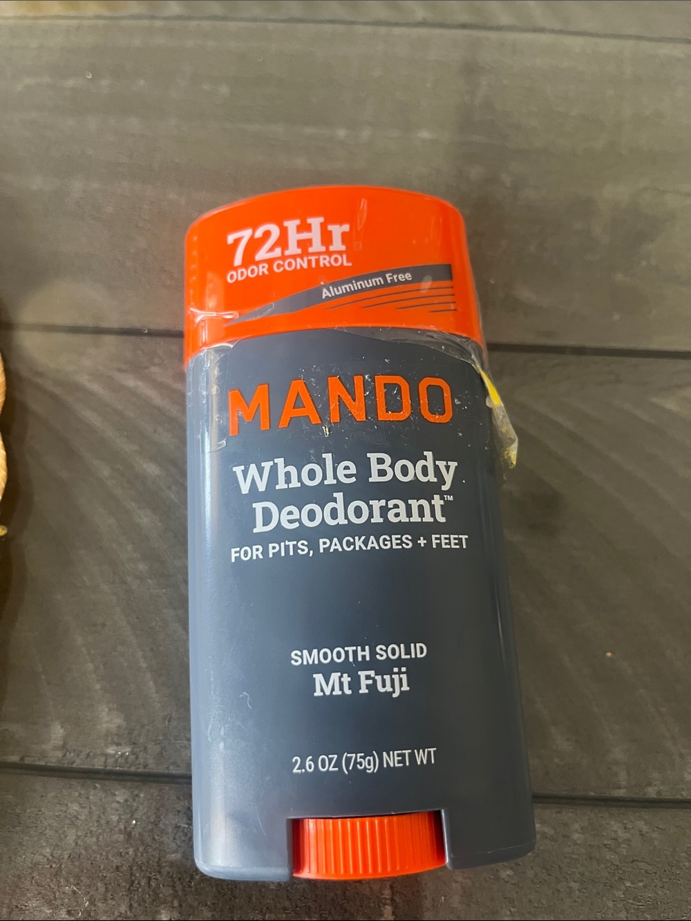 Whole Body Deodorant Smooth Solid Mt Fuji - Orange/Gray